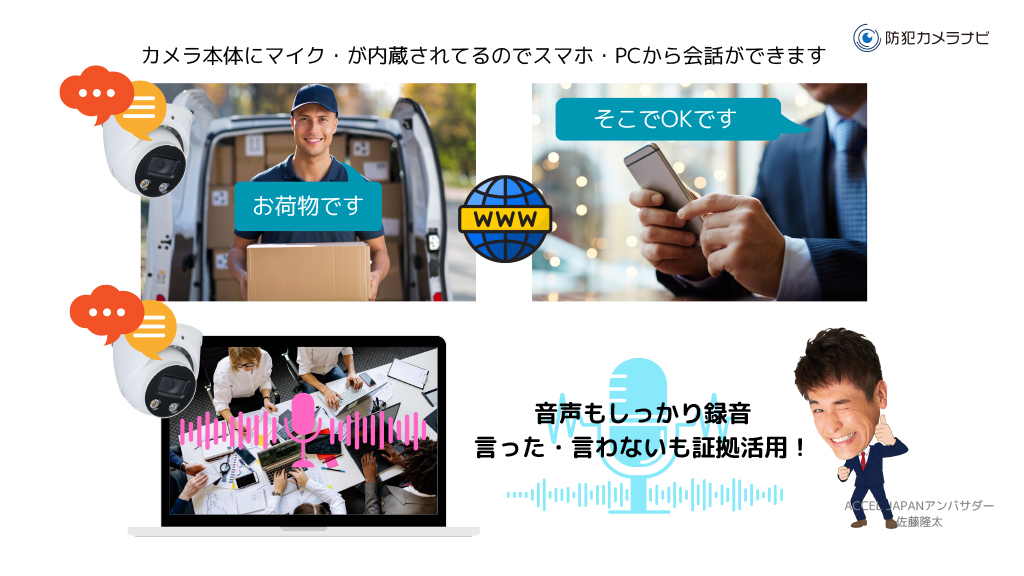 多拠店管理・音声送受信ができる！次世代防犯カメラ「GAIDANS」